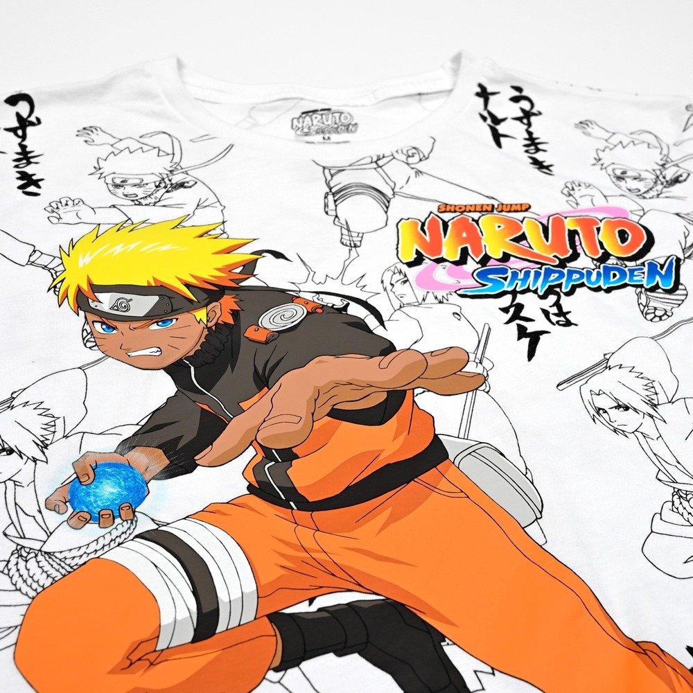 Naruto Shippuden Shonen Jump‎ Adult T-Shirt Anime Kunai All Over Print Medium